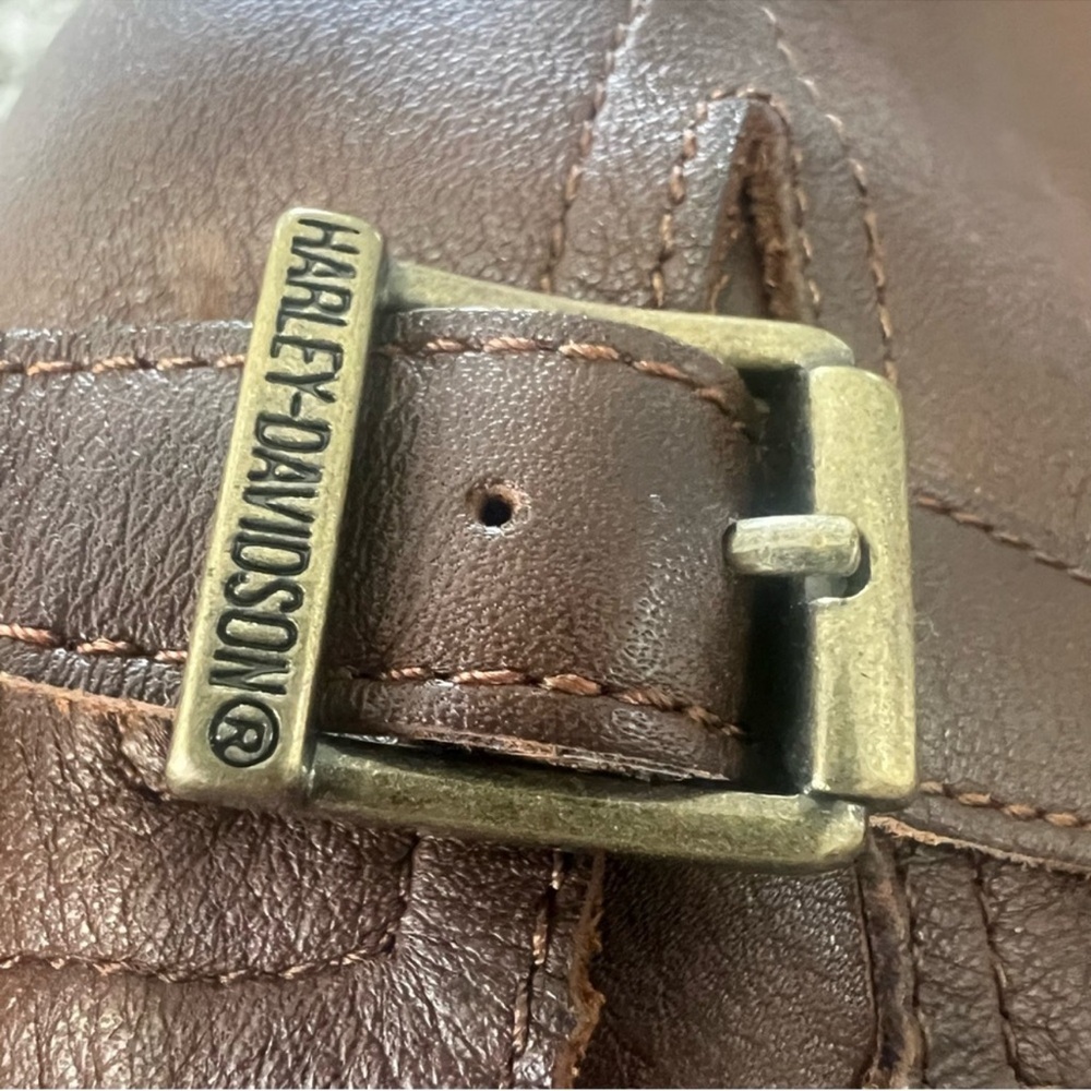 Harley-Davidson Brown Combat Moto Boots with Buckle Straps - Picture 12 of 12